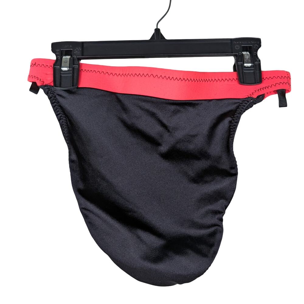 Vintage 80s Jet Pilot Neoprene Scuba Bikini Set High Cut Surf Swimsuit Top S - Picture 11 of 13